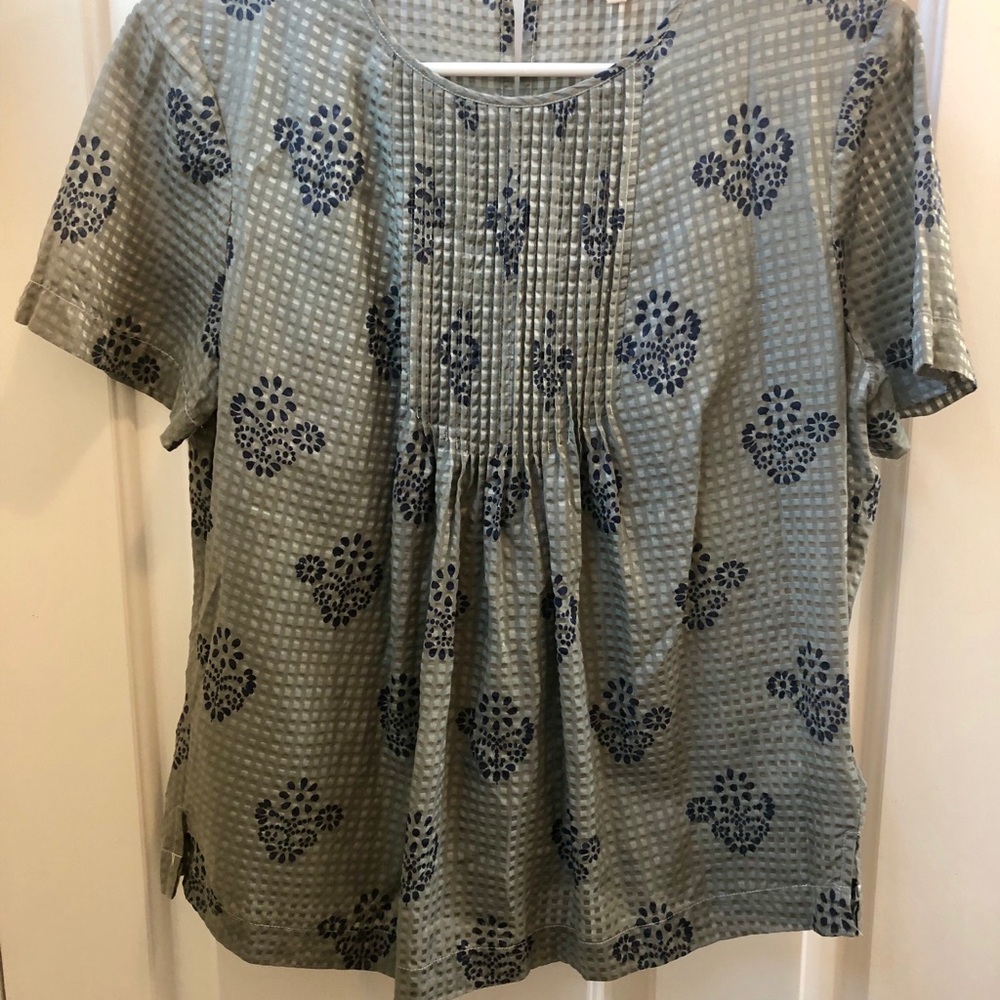 Madewell floral stamp top